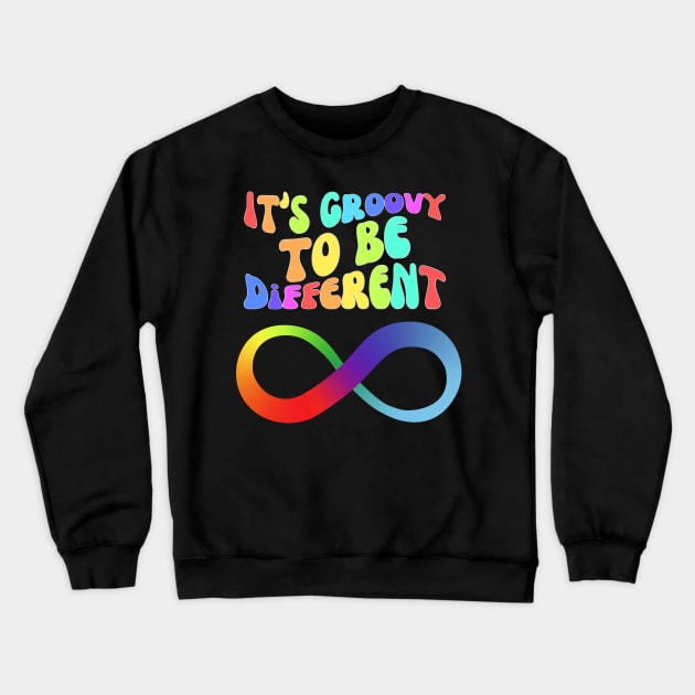 It's Groovy To Be Different Infinity Loop Crewneck Sweatshirt by SparksTeez